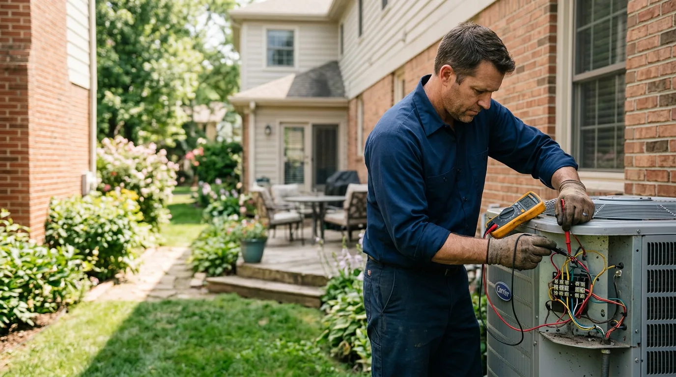 HVAC technician working near Allegany, NY